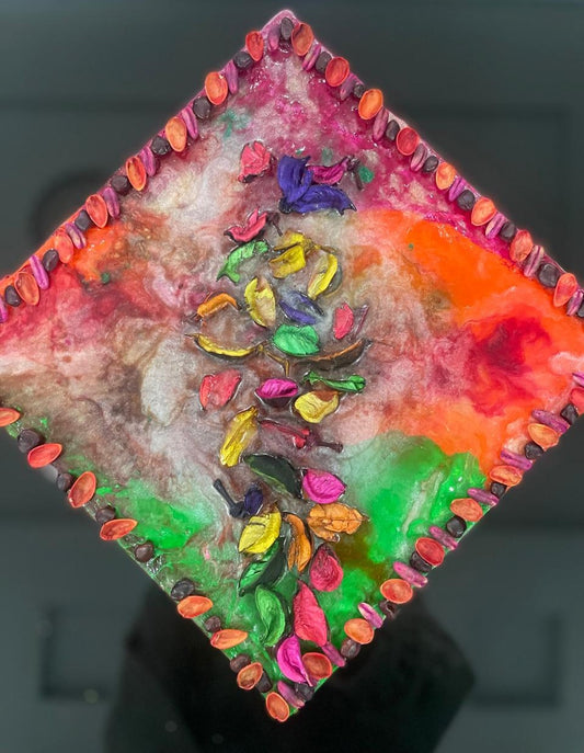 Canvas with Resin Art