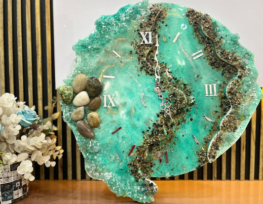 Seashore Resin Clock